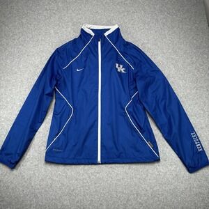 Nike Storm-Fit Kentucky Wildcats Full Zip Jacket Coat Blue White Womens Medium